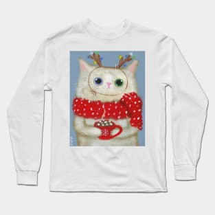 Hot Cocoa Kitty Long Sleeve T-Shirt